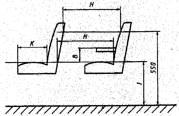 Рисунок 1.16.1. Размеры и расположение сидений (1)